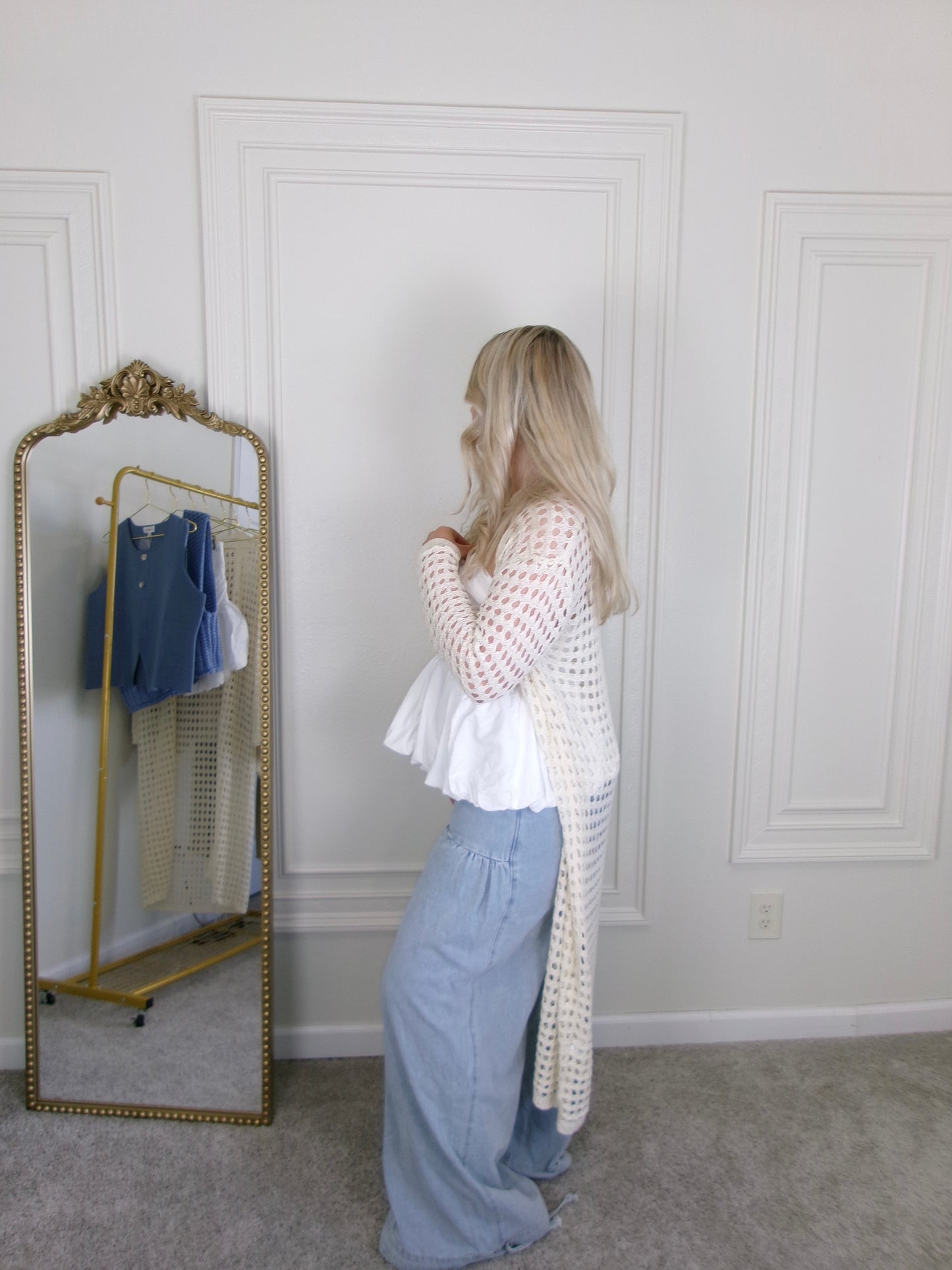 Nantucket Nights Crocheted Cardigan