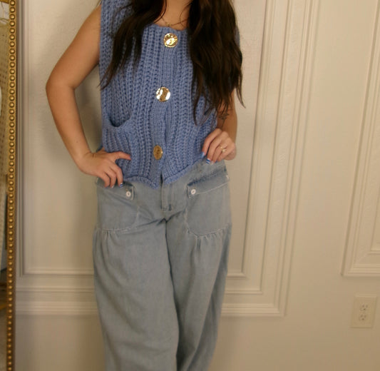 Nantucket Nights Chunky Sweater Vest